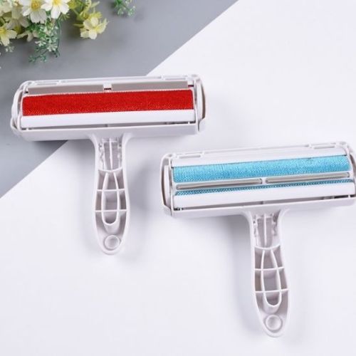 Deux brosses anti poils chien poignée ergonomique absorbe les cheveux et les poils sur tous types de tissus