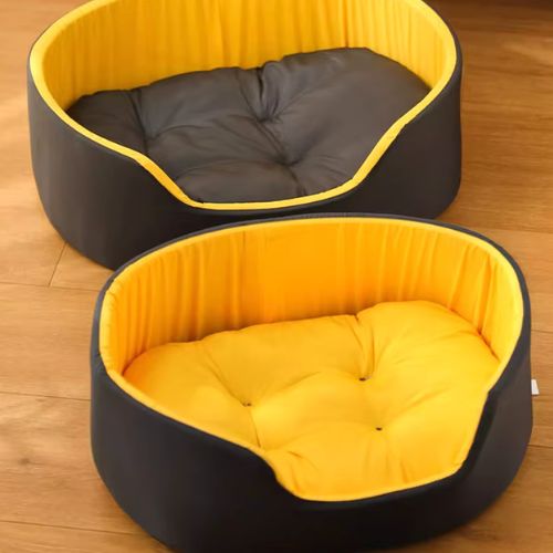 Lit pour chien confortable et décoratif, avec un coussin amovible double face, pour offrir repos et style à votre compagnon.