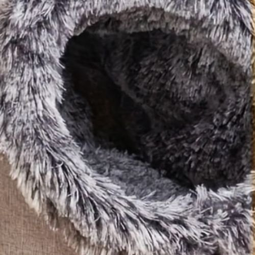niche pour chien intérieur douillet en peluche douce