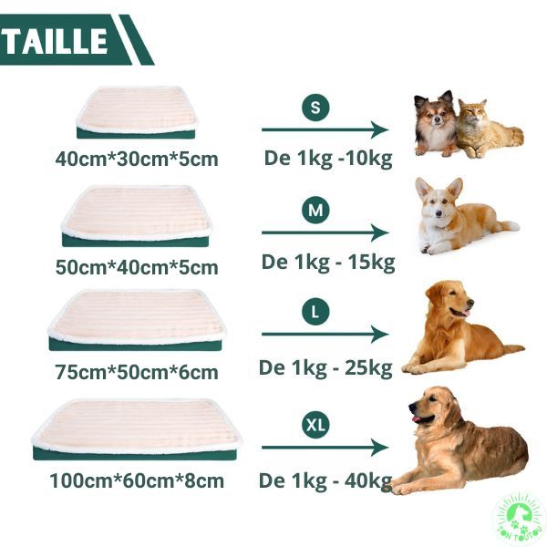 Lit-pour-chien-orthopedique-tailles