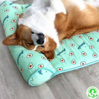 tapis-rafraichissant-chien-chat-confortable-apaisant-cocon-frais-antiderapant-antistress--impermeable-etanche-pliable-lit-chien-chat-petit-moyen-taille-anti-chaleur-pratique-detente-coussin-integre-rose-vert