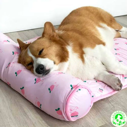 tapis-rafraichissant-chien-chat-confortable-apaisant-cocon-frais-antiderapant-antistress-impermeable-etanche-pliable-lit-chien-chat-petit-moyen-taille-anti-chaleur-pratique-detente-rose-vert