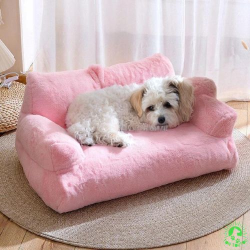 canape-pour-chien-confort-optimal-rose