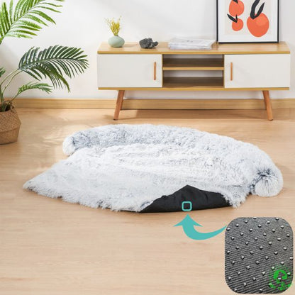 Coussin-pour-chien-antidérapant-grand-taille-amovible-lavable-fermeture-éclaire-doux-au-toucher-peluche-long-cushybed