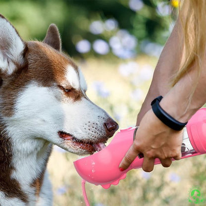gourde-pour-chien-rose-multifonction-gamelle-gourde-sac-a-crotte-chien