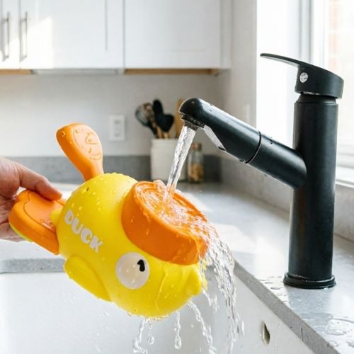 Jouet pour chien de stimulation mentale avec distributeur de nourriture en forme de canard lavable