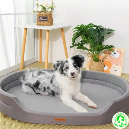 lit-pour-chien-XXL-gris-large-orthopedique-impermeable-antiderapant-elegant-style-durable