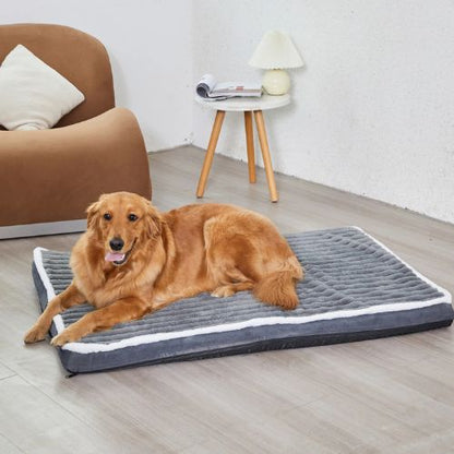 lit-pour-chien-XXL-orthopédique-gris-grand-chien-labrador-berger-allemand-amovible-résistant-lavable-mousse-mémoire-de-forme-doux-au-toucher-imperméable-ortholit