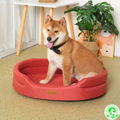 lit-pour-chien-XXL-rouge-large-orthopedique-impermeable-antiderapant-elegant-style-durable