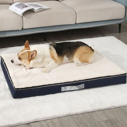 Matelas orthopédique pour chien blanc moderne adapté aux grands espaces intérieurs