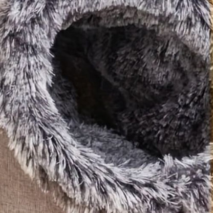 niche pour chien intérieur douillet en peluche douce