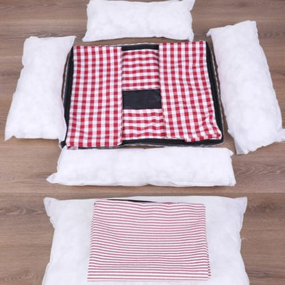 Panier Pour Chien En Tissu Vichy