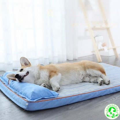 tapis-rafraichissant-chien-chat-dehoussable-amovible-confortable-apaisant-cocon-frais-moelleux-antiderapant-antistress-impermeable-etanche-lit-chien-chat-petit-moyen-taille-anti-chaleur-bien-etre-pratique-detente-rebords-surelevees-ergonomique-orthopedique-mousse-memoire-de-forme-facile-a-nettoyer-lavable-turquoise-bleu-coussin-chien-lit-chien-chat-respirant