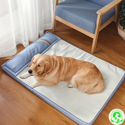 tapis-rafraichissant-chien-labrador-chat-dehoussable-amovible-confortable-apaisant-cocon-frais-moelleux-antiderapant-antistress-impermeable-etanche-lit-chien-chat-petit-moyen-taille-anti-chaleur-bien-etre-pratique-detente-rebords-surelevees-ergonomique-orthopedique-mousse-memoire-de-forme-facile-a-nettoyer-lavable-turquoise-bleu